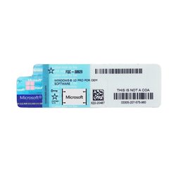 Microsoft Windows 10 Professional Licença OEM - COA com Sticker de Protecção